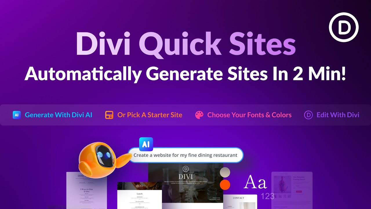 Divi Quick Sites: Revolutionize Website Creation with AI